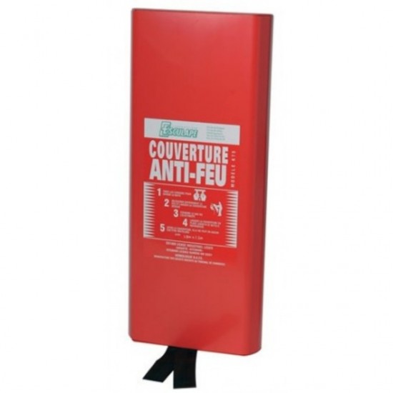 Couverture Anti-Feu INTERHOME 1x1 M - Boîte De Rangement, Certification EN 1869
